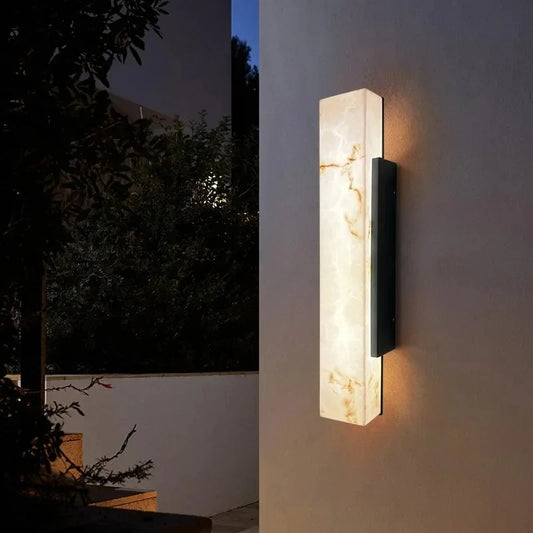 Modern Outdoor Waterproof Marble Wall Light